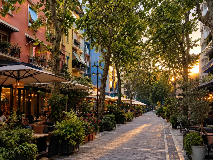 Tarraca kafenesh nën rrapet në lagjen e Bllokut në Tiranë